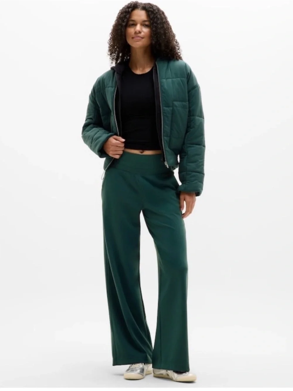 Athleta Venice wide leg pine size large